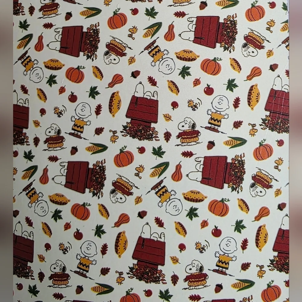 New Peanuts Snoopy throw blanket with harvest fall Thanksgiving print 62 × 90
